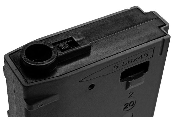 DMAG M4 マガジン (D-DAY) (30/130発、可変容量EMM AEGマガジン) - ブラック-AIRSOFT GOGO エアガン・サバゲー用品通販