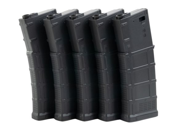 DMAG M4 マガジン (D-DAY) (30/130発、可変容量EMM AEGマガジン) - ブラック (5個/箱セット)-AIRSOFT GOGO エアガン・サバゲー用品通販