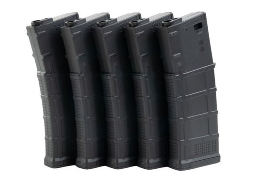 DMAG M4 マガジン (D-DAY) (30/130発、可変容量EMM AEGマガジン) - ブラック (5個/箱セット)-AIRSOFT GOGO エアガン・サバゲー用品通販