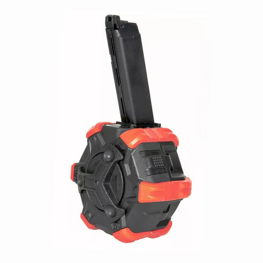 Double Bell 350 ラウンド グリーン ガス ドラム マガジン G シリーズ GBB ピストル用 (G-07)-AIRSOFT GOGO エアガン・サバゲー用品通販
