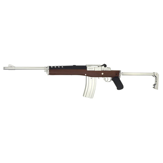 Double Bell Mini-14 A-Team フェイクウッド AEG エアソフト -銀(ぎん) ( DB-908 )-AIRSOFT GOGO エアガン・サバゲー用品通販