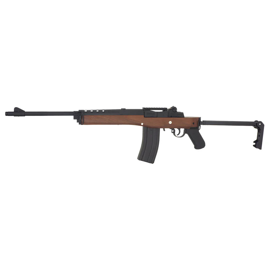 Double Bell Mini-14 A-Team フェイクウッド AEG エアソフト -ブラック ( DB-908-1 )-AIRSOFT GOGO エアガン・サバゲー用品通販