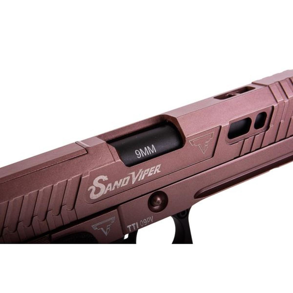 Double Bell TTI JW4 サンドバイパー GBB エアソフトピストル (ハンドスティップリンググリップ、304A)-AIRSOFT GOGO エアガン・サバゲー用品通販