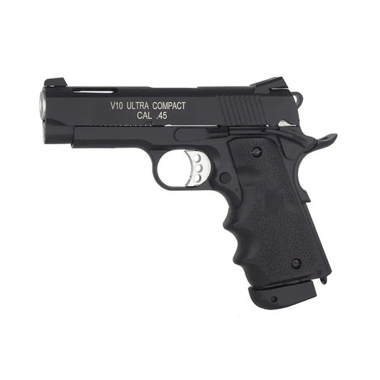 Double Bell V10 ウルトラコンパクト CO2 GBB エアソフトピストル - ブラック (DB-893)-AIRSOFT GOGO エアガン・サバゲー用品通販
