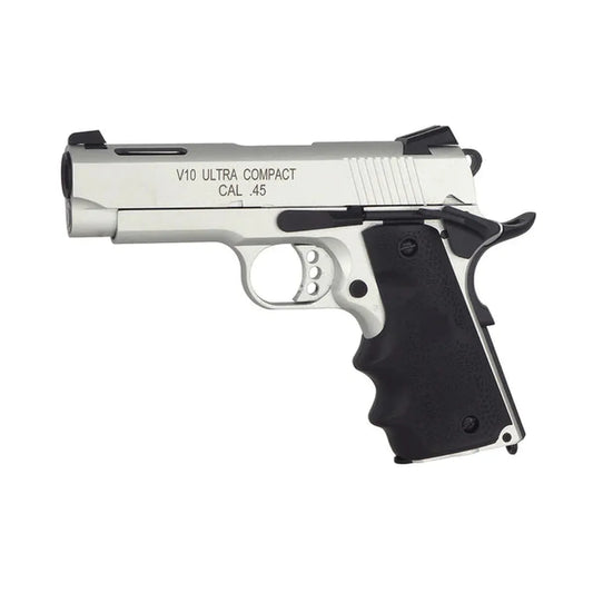 Double Bell V10 ウルトラコンパクト GBB エアソフトピストル - シルバー ( DB-793Y )-AIRSOFT GOGO エアガン・サバゲー用品通販