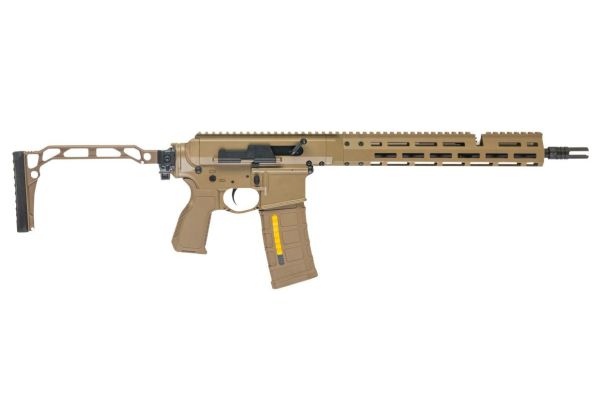 Double Eagle DWS-180 13.9 GBB エアソフトライフル (タン) - 折りたたみ式ストック、Dmag付き-AIRSOFT GOGO エアガン・サバゲー用品通販
