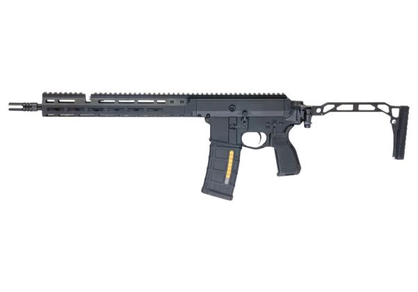 Double Eagle DWS-180 13.9 GBB エアソフトライフル（ブラック） - 折りたたみ式ストック、Dmag付き-AIRSOFT GOGO エアガン・サバゲー用品通販