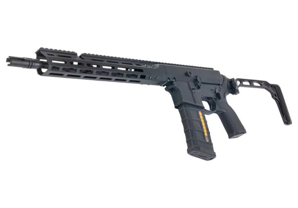 Double Eagle DWS-180 13.9 GBB エアソフトライフル（ブラック） - 折りたたみ式ストック、Dmag付き-AIRSOFT GOGO エアガン・サバゲー用品通販