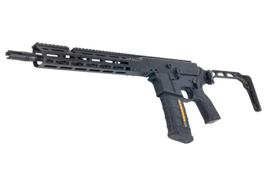 Double Eagle DWS-180 13.9 GBB エアソフトライフル（ブラック） - 折りたたみ式ストック、Dmag付き-AIRSOFT GOGO エアガン・サバゲー用品通販