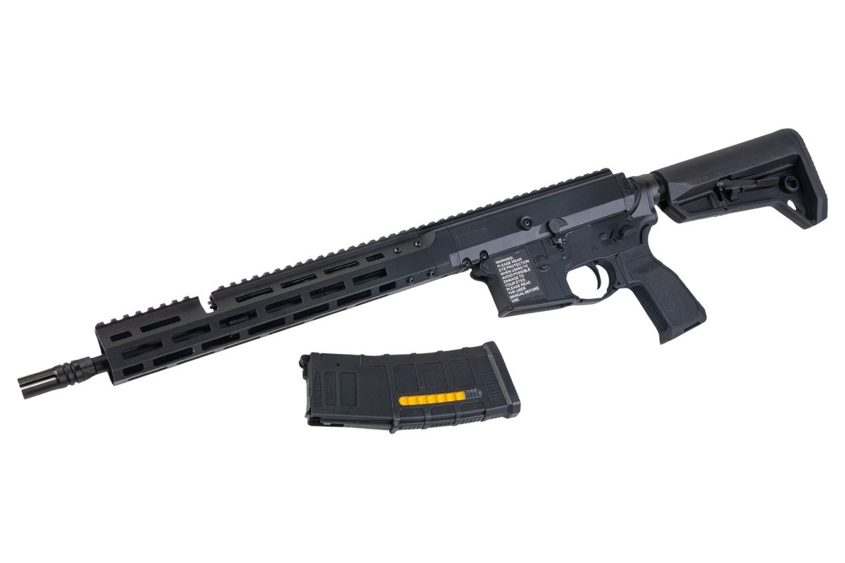 Double Eagle DWS-180 13.9 GBB エアソフトライフル（ブラック） - Dmag バッファーーチューブ付き-AIRSOFT GOGO エアガン・サバゲー用品通販