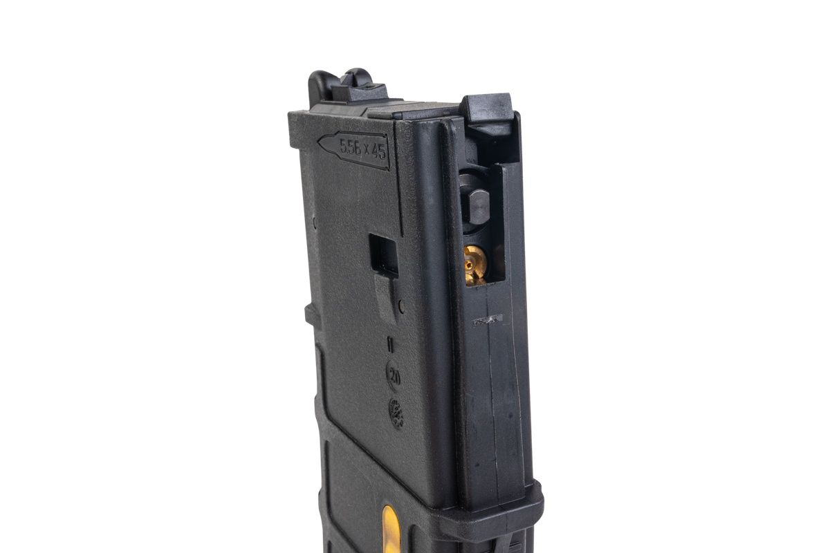 Double Eagle DWS-180 13.9 GBB エアソフトライフル（ブラック） - Dmag バッファーーチューブ付き-AIRSOFT GOGO エアガン・サバゲー用品通販