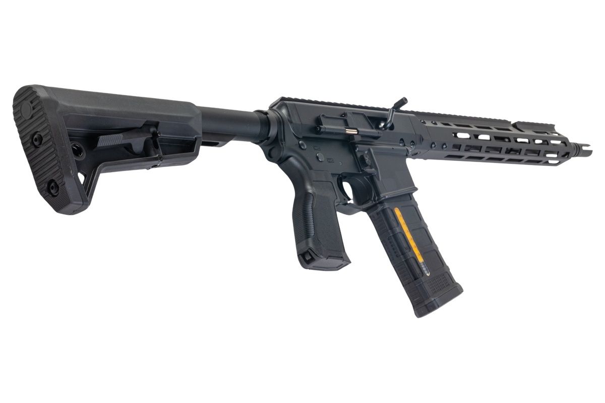 Double Eagle DWS-180 13.9 GBB エアソフトライフル（ブラック） - Dmag バッファーーチューブ付き-AIRSOFT GOGO エアガン・サバゲー用品通販