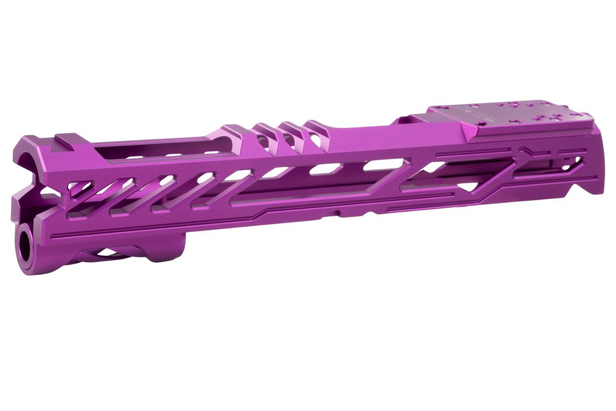 Dr. Black 東京マルイ ハイキャパ 5.1 GBB オプティクス レディGBBスライド タイプY (アルミニウム / アルミ、紫)-AIRSOFT GOGO エアガン・サバゲー用品通販