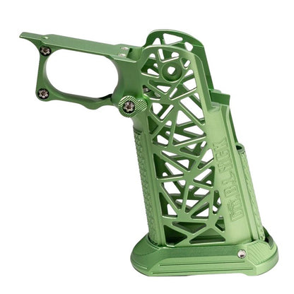 Dr. Black 東京マルイ ハイキャパ GBB アルミグリップ (タイプA、グリーン)-AIRSOFT GOGO エアガン・サバゲー用品通販