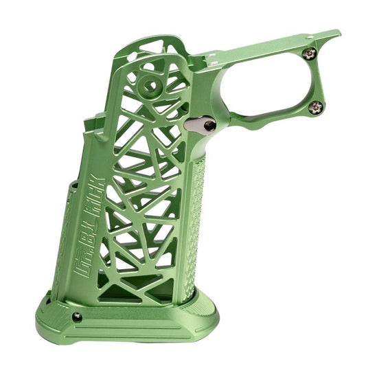 Dr. Black 東京マルイ ハイキャパ GBB アルミグリップ (タイプA、グリーン)-AIRSOFT GOGO エアガン・サバゲー用品通販