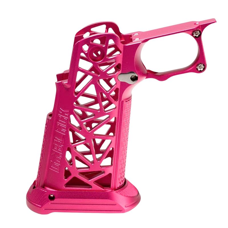 Dr. Black 東京マルイ ハイキャパ GBB アルミグリップ (タイプA、マゼンタ)-AIRSOFT GOGO エアガン・サバゲー用品通販