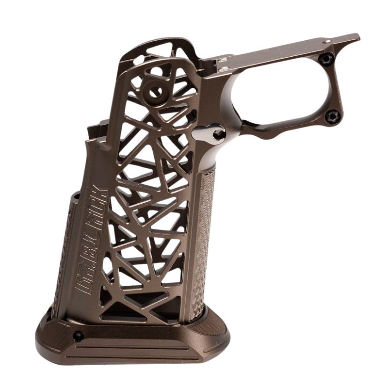 Dr. Black 東京マルイ ハイキャパ GBB アルミグリップ (タイプA、タン)-AIRSOFT GOGO エアガン・サバゲー用品通販