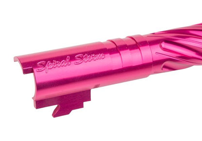 Dr. Black ハイキャパ 4.3 GBB アウターバレル (タイプ -スパイラルストーム、6063 アルミニウム / アルミ、マゼンタ)-AIRSOFT GOGO エアガン・サバゲー用品通販
