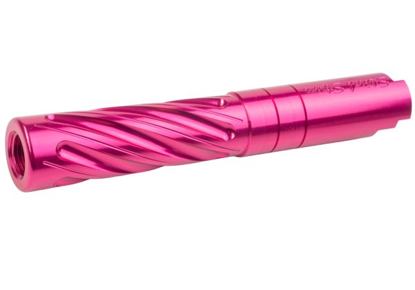 Dr. Black ハイキャパ 4.3 GBB アウターバレル (タイプ -スパイラルストーム、6063 アルミニウム / アルミ、マゼンタ)-AIRSOFT GOGO エアガン・サバゲー用品通販