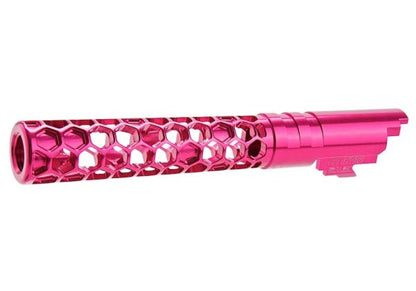 Dr. Black Hi-Capa 5.1 GBB アウターバレル (タイプ -Favos、6063 アルミニウム / アルミ、マゼンタ)-AIRSOFT GOGO エアガン・サバゲー用品通販