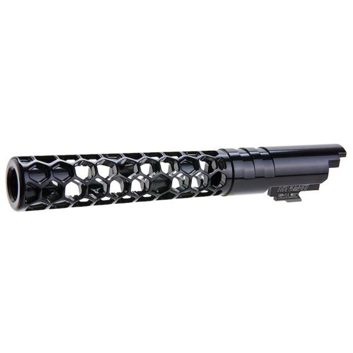 DR. BLACK HI-CAPA 5.1 GBB アウターバレル (タイプ -FAVOS、6063 アルミニウム、ブラック)-AIRSOFT GOGO エアガン・サバゲー用品通販