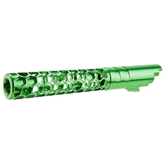 DR. BLACK HI-CAPA 5.1 GBB アウターバレル (タイプ -FAVOS、6063 アルミニウム、グリーン)-AIRSOFT GOGO エアガン・サバゲー用品通販