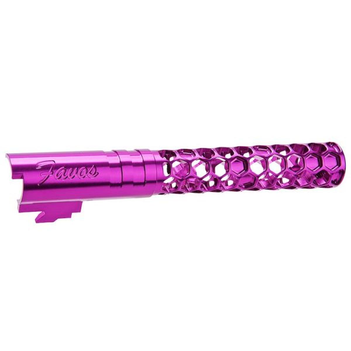 DR. BLACK HI-CAPA 5.1 GBB アウターバレル (タイプ -FAVOS、6063 アルミニウム、パープル)-AIRSOFT GOGO エアガン・サバゲー用品通販