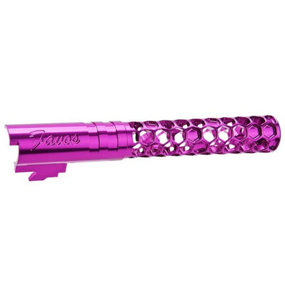 DR. BLACK HI-CAPA 5.1 GBB アウターバレル (タイプ -FAVOS、6063 アルミニウム、パープル)-AIRSOFT GOGO エアガン・サバゲー用品通販