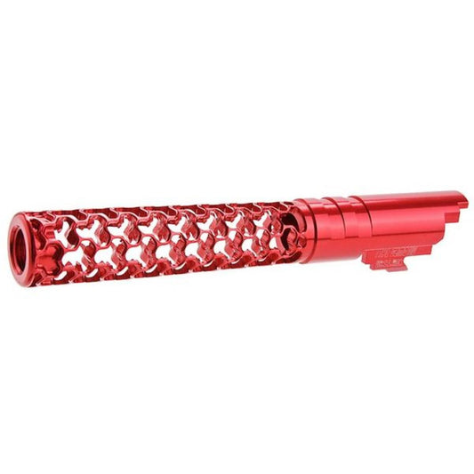 DR. BLACK HI-CAPA 5.1 GBB アウターバレル (タイプ -GEOM、6063 アルミニウム、レッド)-AIRSOFT GOGO エアガン・サバゲー用品通販