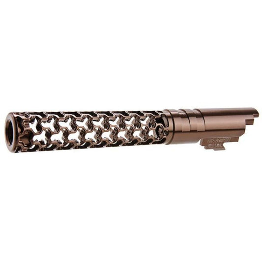 DR. BLACK HI-CAPA 5.1 GBB アウターバレル (タイプ -GEOM、6063 アルミニウム、タン)-AIRSOFT GOGO エアガン・サバゲー用品通販