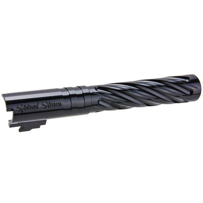 DR. BLACK HI-CAPA 5.1 GBB アウターバレル (タイプ -SPIRAL STORM、6063 アルミニウム、ブラック)-AIRSOFT GOGO エアガン・サバゲー用品通販