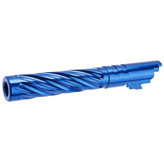 DR. BLACK HI-CAPA 5.1 GBB アウターバレル (タイプ -SPIRAL STORM、6063 アルミニウム、ブルー)-AIRSOFT GOGO エアガン・サバゲー用品通販