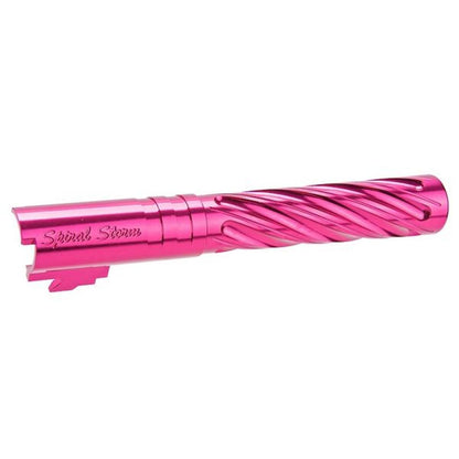 DR. BLACK HI-CAPA 5.1 GBB アウターバレル (タイプ -SPIRAL STORM、6063 アルミニウム、マゼンタ)-AIRSOFT GOGO エアガン・サバゲー用品通販
