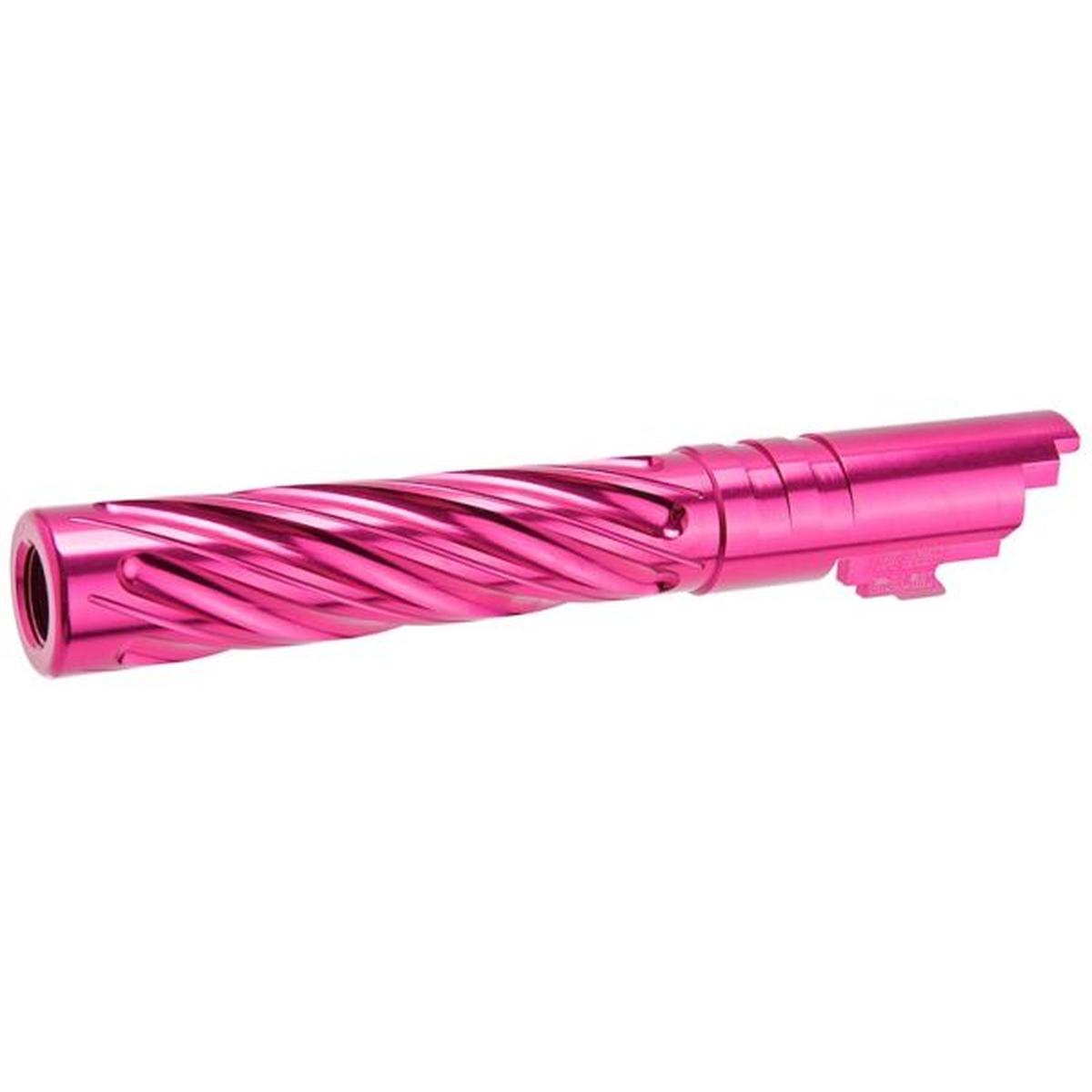 DR. BLACK HI-CAPA 5.1 GBB アウターバレル (タイプ -SPIRAL STORM、6063 アルミニウム、マゼンタ)-AIRSOFT GOGO エアガン・サバゲー用品通販