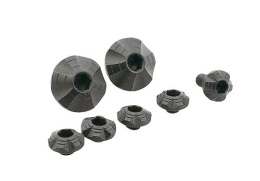 Dr. Black カスタムグリップスクリューセット アルミグリップ用 (7個/セット) - ブラック-AIRSOFT GOGO エアガン・サバゲー用品通販