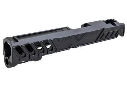Dr. Black Tokyo Marui ハイキャパ 5.1 GBB アルミ製スタンダードGBBスライド（タイプ「W」、ブラック）-AIRSOFT GOGO エアガン・サバゲー用品通販