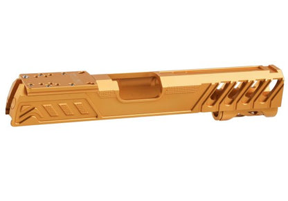 Dr. Black Tokyo Marui ハイキャパ 5.1 GBB GBBスライド (タイプ 'W'、アルミニウム / アルミ、金(きん))-AIRSOFT GOGO エアガン・サバゲー用品通販