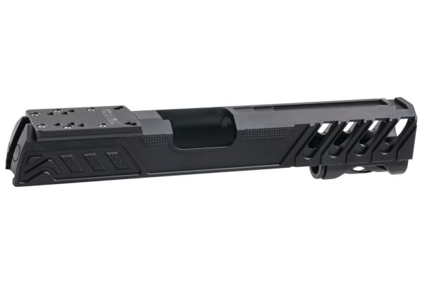 Dr. Black Tokyo Marui ハイキャパ 5.1 GBB GBBスライド (タイプ 'W'、アルミニウム / アルミ、ブラック)-AIRSOFT GOGO エアガン・サバゲー用品通販