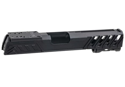 Dr. Black Tokyo Marui ハイキャパ 5.1 GBB GBBスライド (タイプ 'W'、アルミニウム / アルミ、ブラック)-AIRSOFT GOGO エアガン・サバゲー用品通販