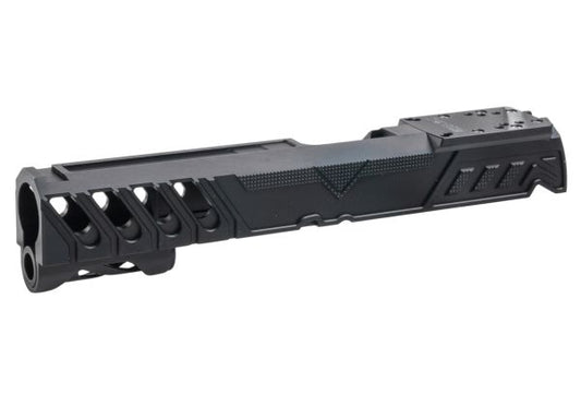Dr. Black Tokyo Marui ハイキャパ 5.1 GBB GBBスライド (タイプ 'W'、アルミニウム / アルミ、ブラック)-AIRSOFT GOGO エアガン・サバゲー用品通販