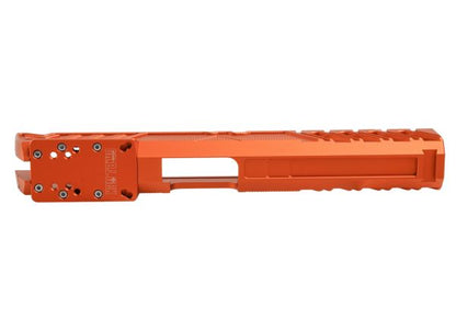 Dr. Black Tokyo Marui ハイキャパ 5.1 GBB GBBスライド (タイプ 'W'、アルミニウム / アルミ、オレンジ)-AIRSOFT GOGO エアガン・サバゲー用品通販