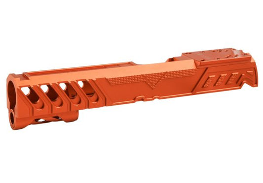 Dr. Black Tokyo Marui ハイキャパ 5.1 GBB GBBスライド (タイプ 'W'、アルミニウム / アルミ、オレンジ)-AIRSOFT GOGO エアガン・サバゲー用品通販