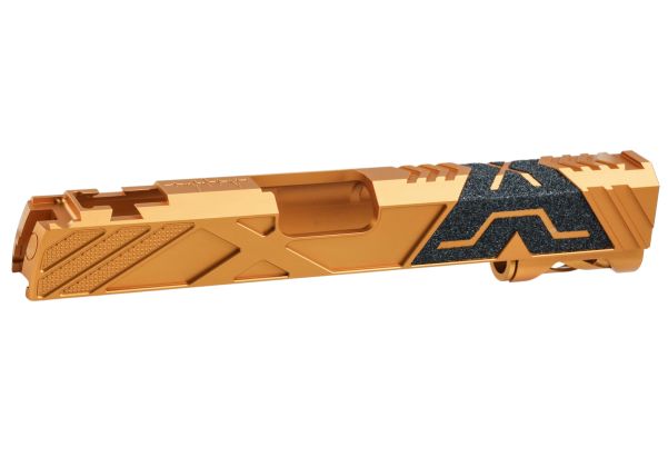 Dr. Black Tokyo Marui ハイキャパ 5.1 GBB GBBスライド (タイプ 'X'、アルミニウム / アルミ、金(きん))-AIRSOFT GOGO エアガン・サバゲー用品通販