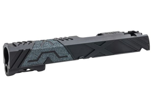 Dr. Black Tokyo Marui ハイキャパ 5.1 GBB GBBスライド (タイプ 'X'、アルミニウム / アルミ、ブラック)-AIRSOFT GOGO エアガン・サバゲー用品通販