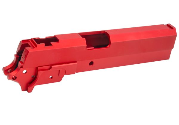 Dr. Black Tokyo Marui ハイキャパ 5.1 GBB GBBスライド＆フレームキット（タイプ：クリーン、アルミ製、赤）-AIRSOFT GOGO エアガン・サバゲー用品通販