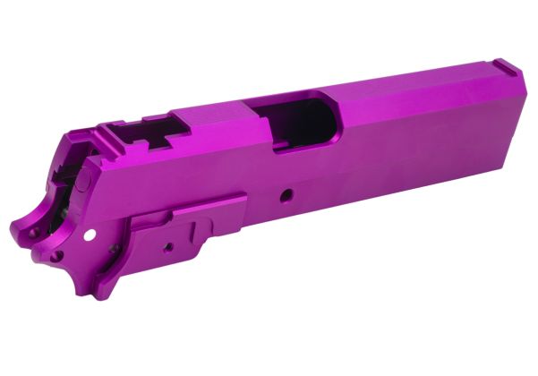 Dr. Black Tokyo Marui ハイキャパ 5.1 GBB GBBスライド＆フレームキット（タイプ：クリーン、アルミ製、紫）-AIRSOFT GOGO エアガン・サバゲー用品通販