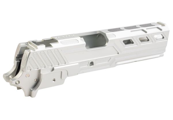 Dr. Black Tokyo Marui ハイキャパ 5.1 GBB GBBスライド＆フレームキット（タイプZ、アルミ製、銀(ぎん)）-AIRSOFT GOGO エアガン・サバゲー用品通販
