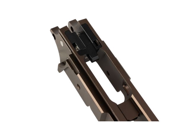 Dr. Black Tokyo Marui ハイキャパ 5.1 GBB フレーム (スタイル 05、CNC アルミニウム / アルミ、タン)-AIRSOFT GOGO エアガン・サバゲー用品通販