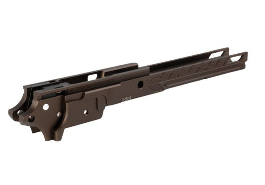 Dr. Black Tokyo Marui ハイキャパ 5.1 GBB フレーム (スタイル 05、CNC アルミニウム / アルミ、タン)-AIRSOFT GOGO エアガン・サバゲー用品通販