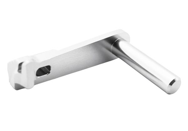 Dr. Black Tokyo Marui ハイキャパ GBB アルミGBBスライドストップ (タイプB、銀(ぎん))-AIRSOFT GOGO エアガン・サバゲー用品通販